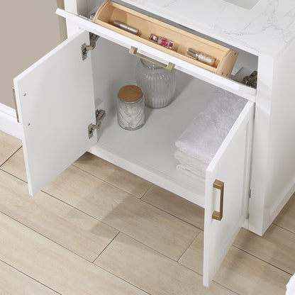 Altair Designs 30" single vanity with top - 557030-RB-GW-NM