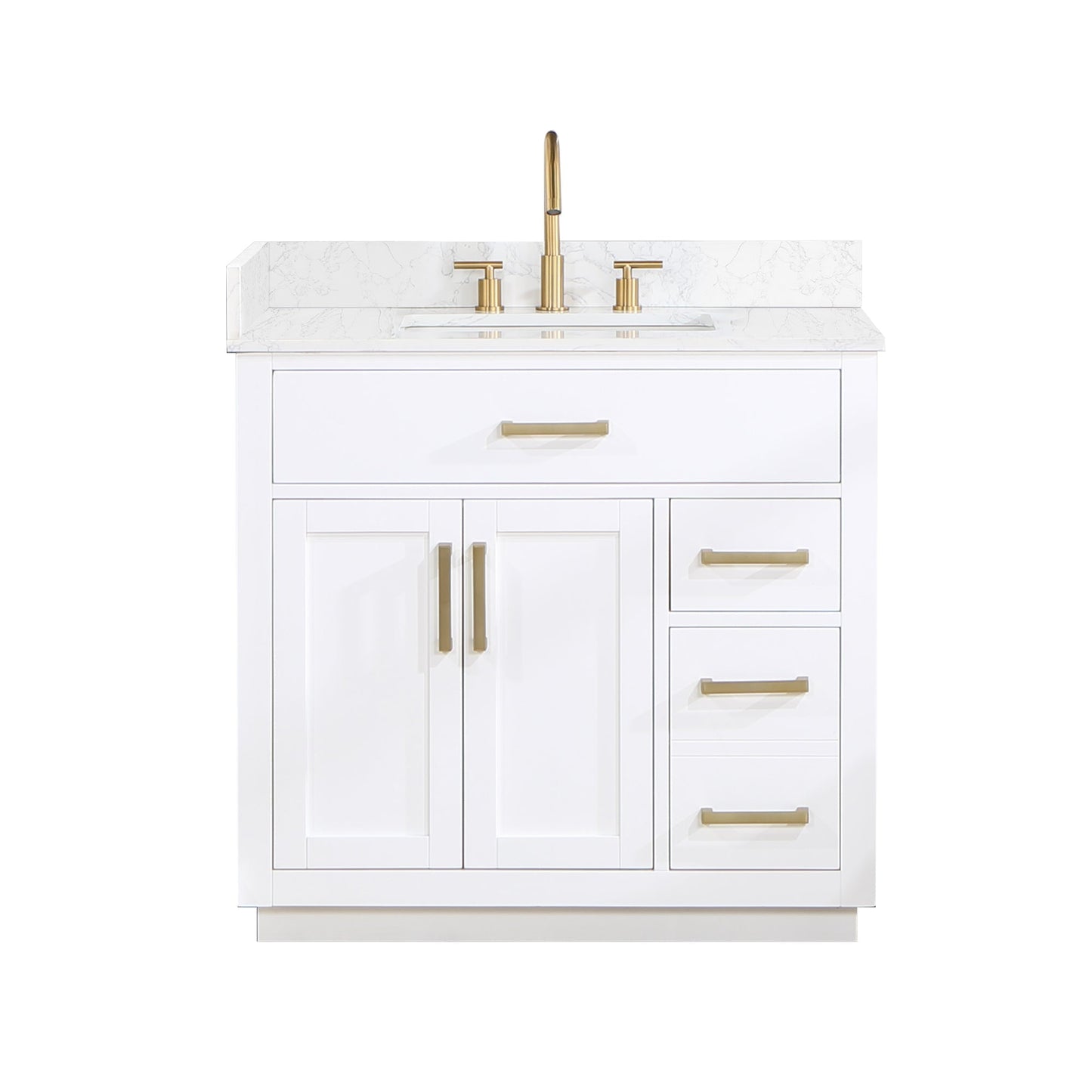 Altair Designs Gavino 36" single vanity with top - 557036-LB-GW-NM Price