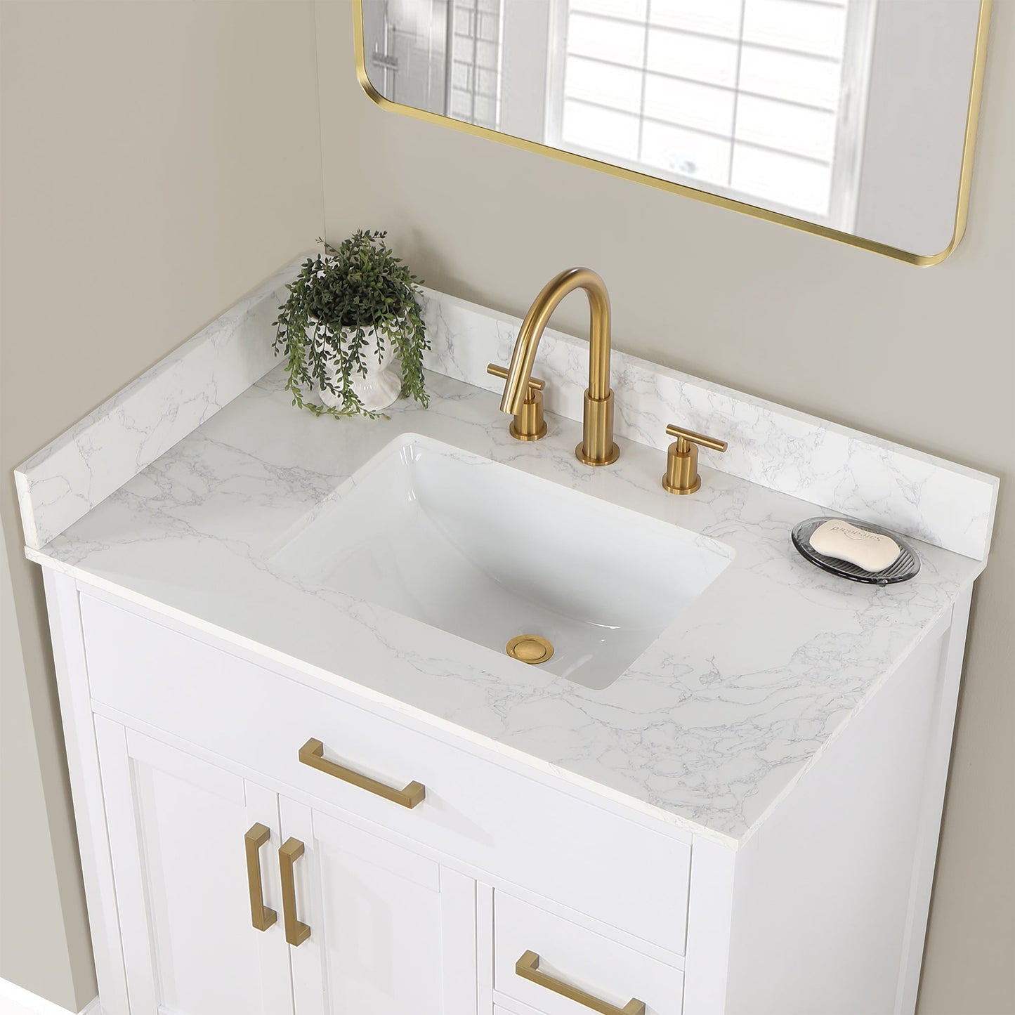 Altair Designs Gavino 36" single vanity with top - 557036-LB-GW-NM Price
