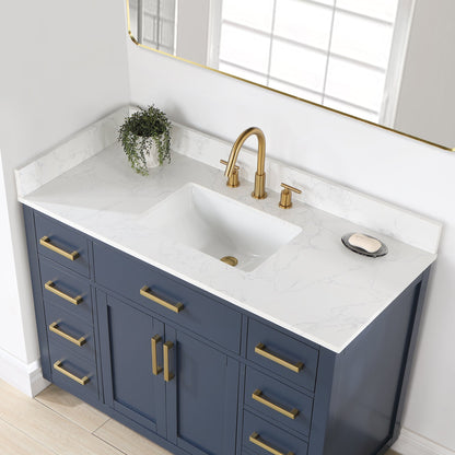 Altair Designs 48" single vanity with top - 557048-RB-GW-NM