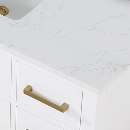 Altair Designs 48" single vanity with top - 557048-RB-GW-NM