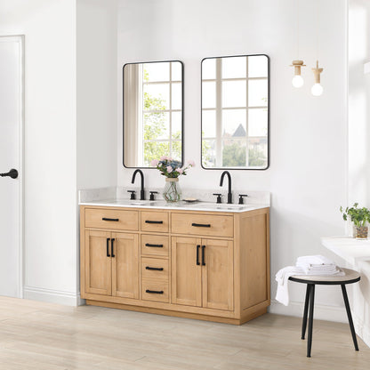 Altair Designs Gavino 60" double vanity with top - 557060-LB-GW-NM Price