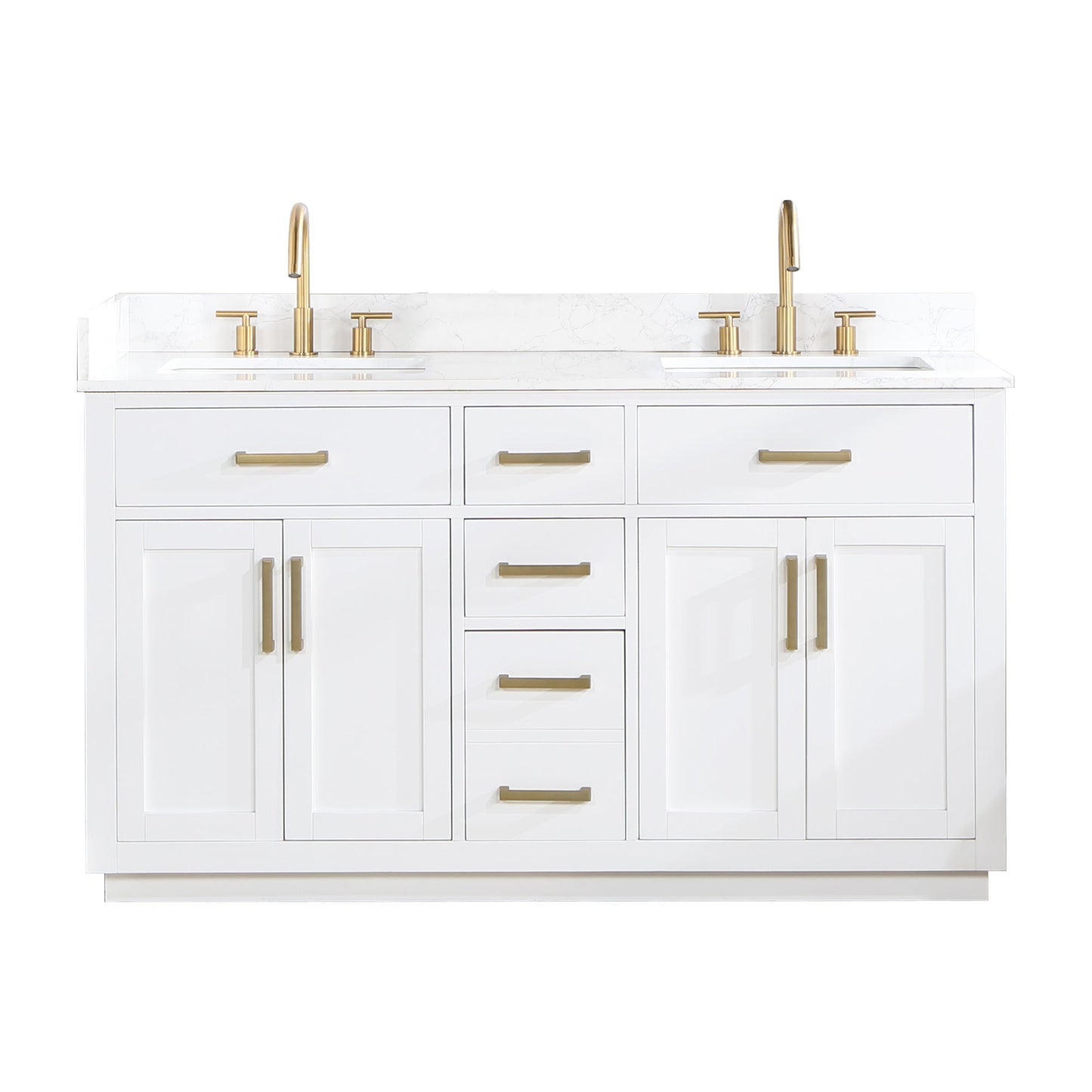 Altair Designs Gavino 60" double vanity with top - 557060-LB-GW-NM Price