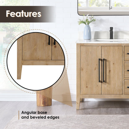 Altair Designs Laurel 36" single vanity with top - 558036-WF-CWQ-NM