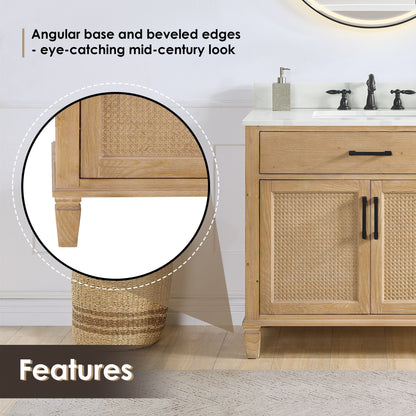 Solana 36" single vanity with top