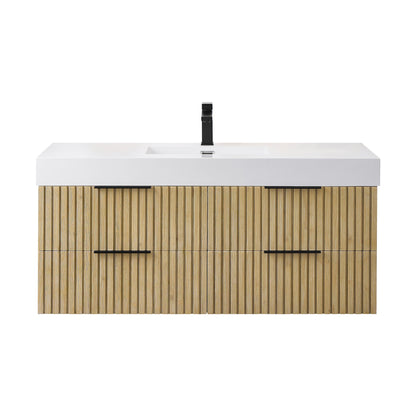 Altair Designs 48" single vanity with top - 563048-NB-WH-NM