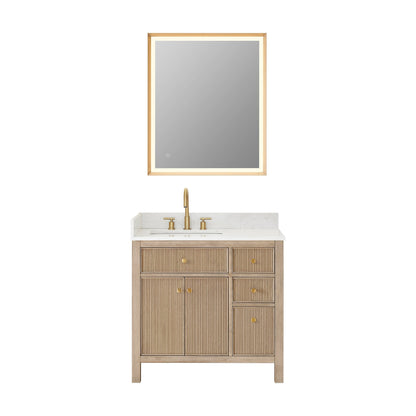 Altair Designs 36" single vanity with top - 567036-BK-GW-NM