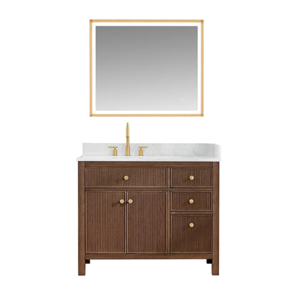 Altair Designs Cerrito 42" single vanity with top - 567042-BK-GW-NM