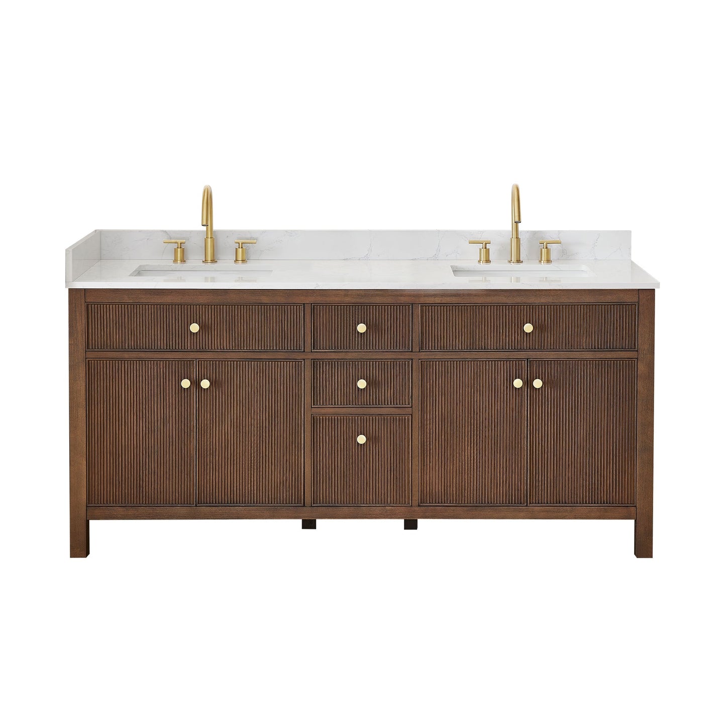 Cerrito 72" double vanity with top