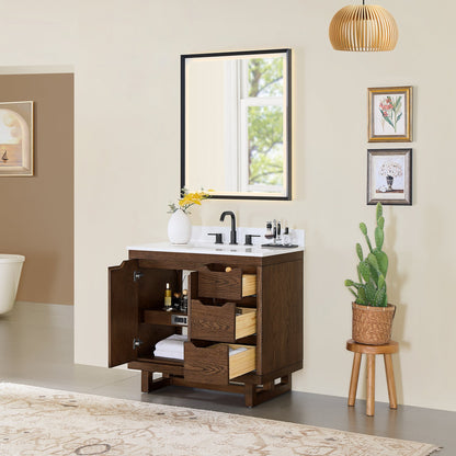 Altair Designs Mowry 36"/48"/60"/72" single/double vanity with top - 573036-BK-GW-NM Price