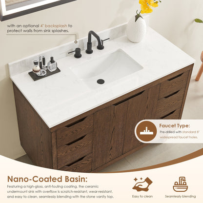 Altair Designs Mowry 36"/48"/60"/72" single/double vanity with top - 573036-BK-GW-NM Price