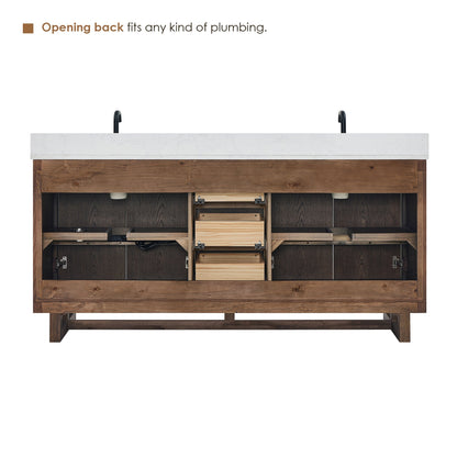 Altair Designs Mowry 36"/48"/60"/72" single/double vanity with top - 573036-BK-GW-NM Price