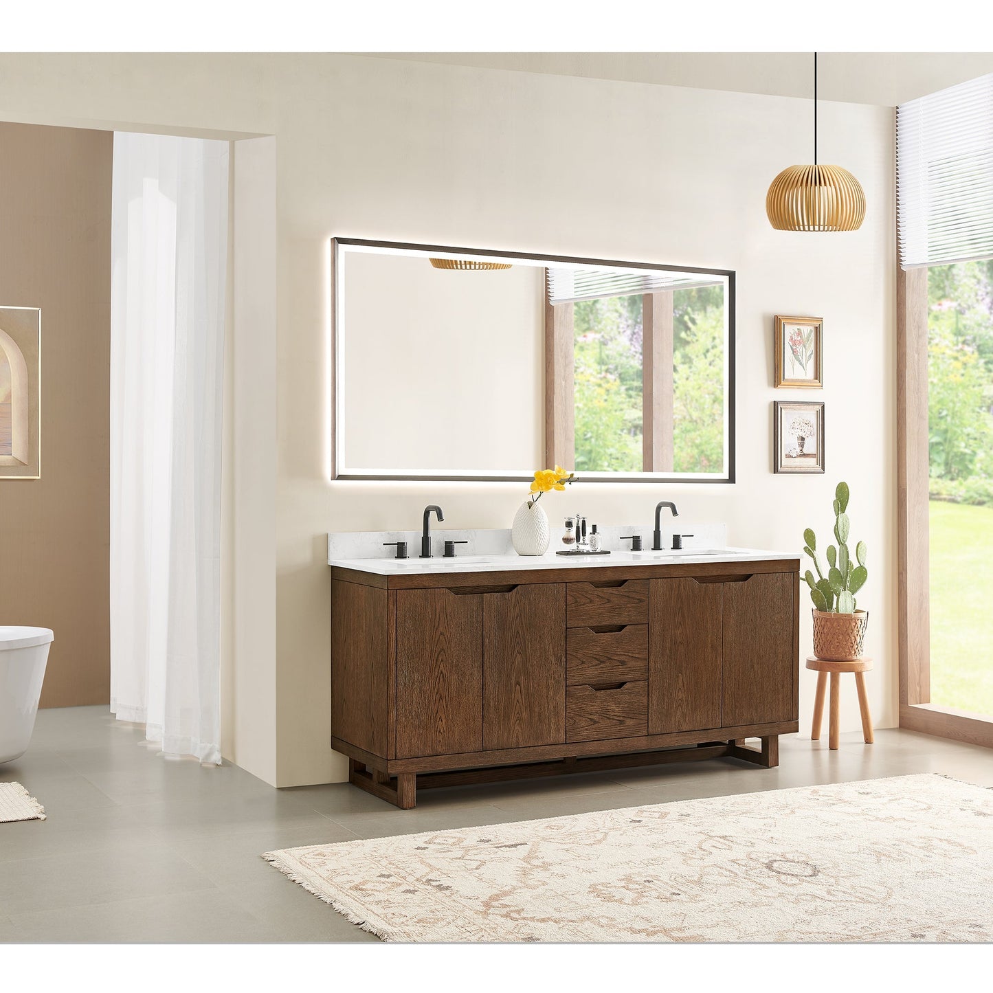 Altair Designs Mowry 36"/48"/60"/72" single/double vanity with top - 573036-BK-GW-NM Price