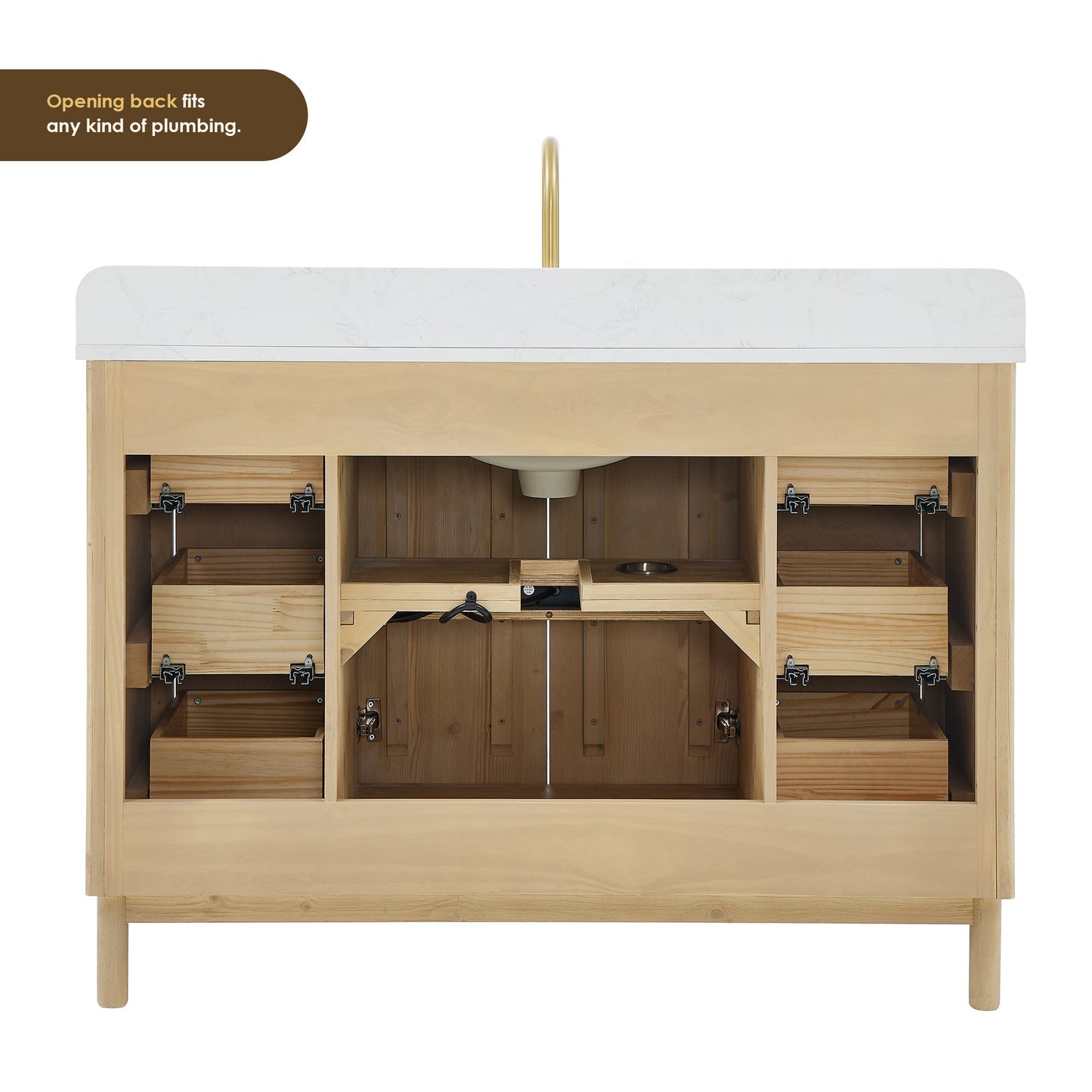 Altair Designs Sierra 48" single vanity with top - 575048-WL-GW-NM Price