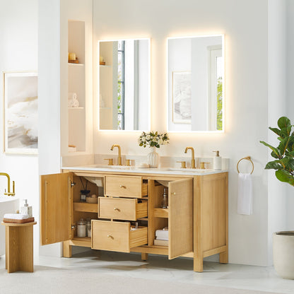 Altair Designs Cedar 36"/48"/60"/72" single/double vanity with top - 576036-NW-GW-NM