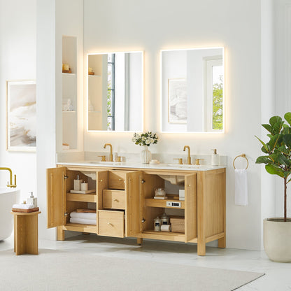 Altair Designs Cedar 36"/48"/60"/72" single/double vanity with top - 576036-NW-GW-NM