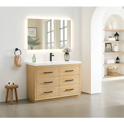 Altair Designs Sigrid 36"/48"/60"/72" single/double vanity with top - 579036-WO-WH-NM