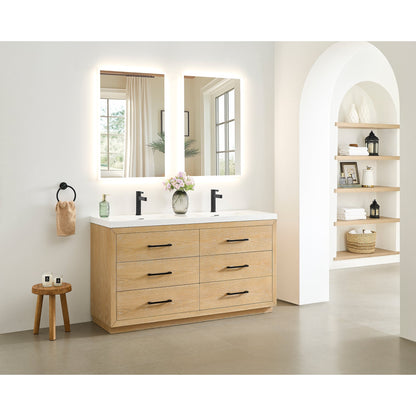 Altair Designs Sigrid 36"/48"/60"/72" single/double vanity with top - 579036-WO-WH-NM