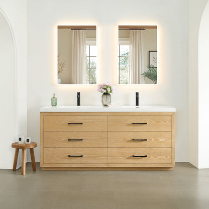 Altair Designs Sigrid 36"/48"/60"/72" single/double vanity with top - 579036-WO-WH-NM