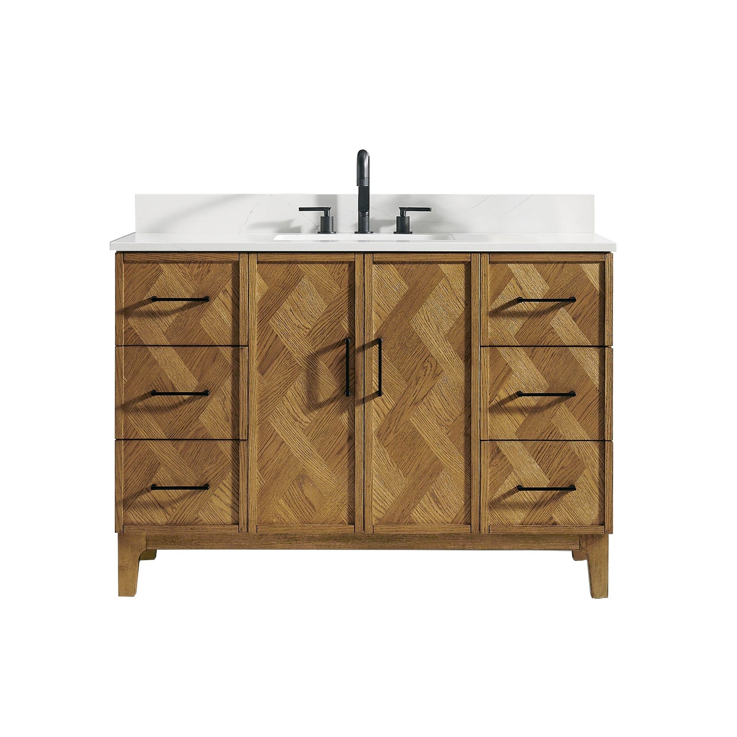 Altair Designs Clara 36"/48"/60"/72" single/double vanity with top - 587036-WB-CTQ-NM