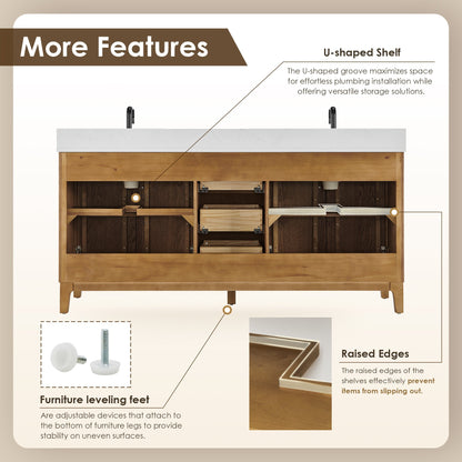 Altair Designs Clara 36"/48"/60"/72" single/double vanity with top - 587036-WB-CTQ-NM