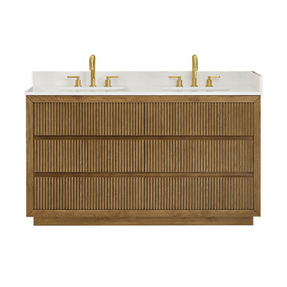 Altair Designs Navan 30"/36"/48"/60"/72" single/double vanity with top - 588030-WB-GW-NM