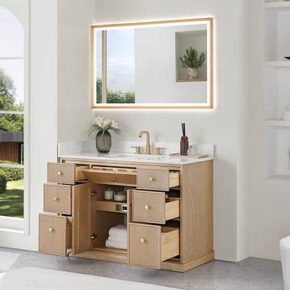 Altair Designs Barnett 36"/48"/60“/72" single/double vanity with top - 589036-NK-GW-NM