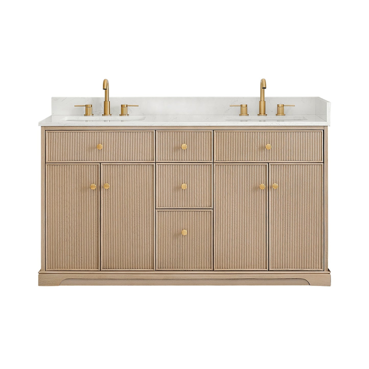 Altair Designs Barnett 36"/48"/60“/72" single/double vanity with top - 589036-NK-GW-NM