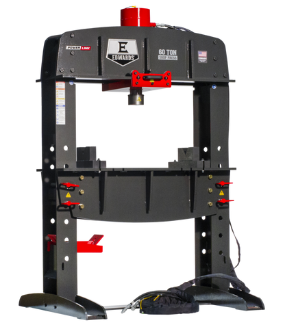 EDWARDS 60 Ton Shop Press & Portable Power Unit - ED9-HAT8010