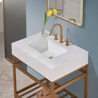 Altair Designs 30" single vanity with top - 68030-AWAP-MB-NM