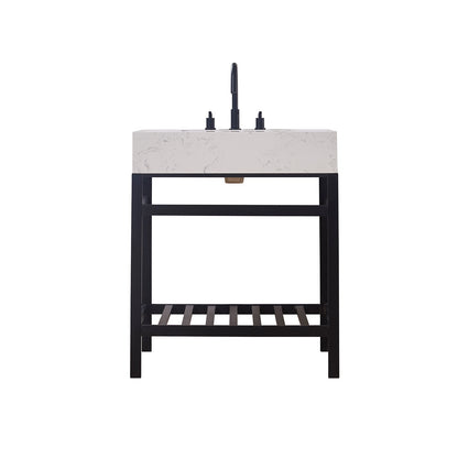 Altair Designs 30" single vanity with top - 68030-AWAP-MB-NM
