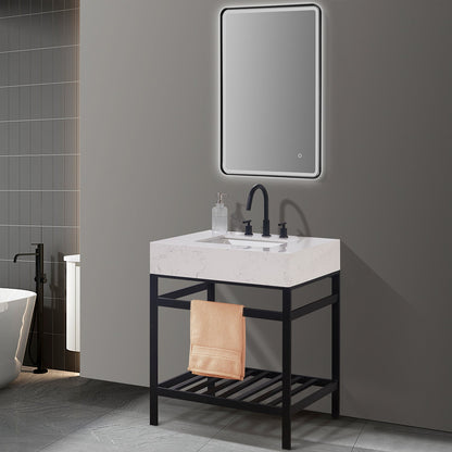 Altair Designs 30" single vanity with top - 68030-AWAP-MB-NM