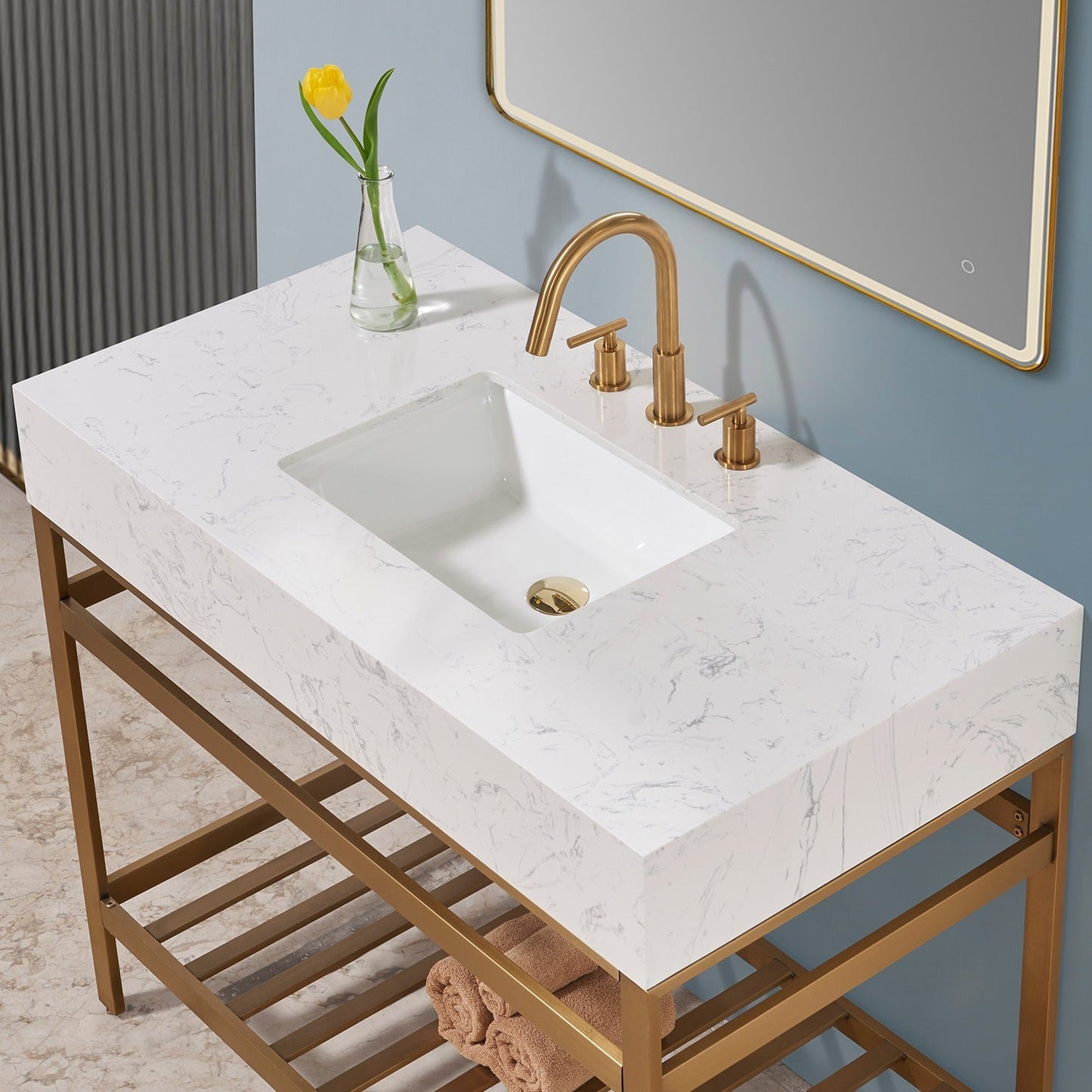 Altair Designs Merano 42" single vanity with top - 68042-AWAP-MB-NM Price
