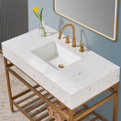 Altair Designs Merano 42" single vanity with top - 68042-AWAP-MB-NM Price