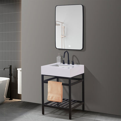 Altair Designs 24" single vanity with top - 70024-SWAP-MB-NM