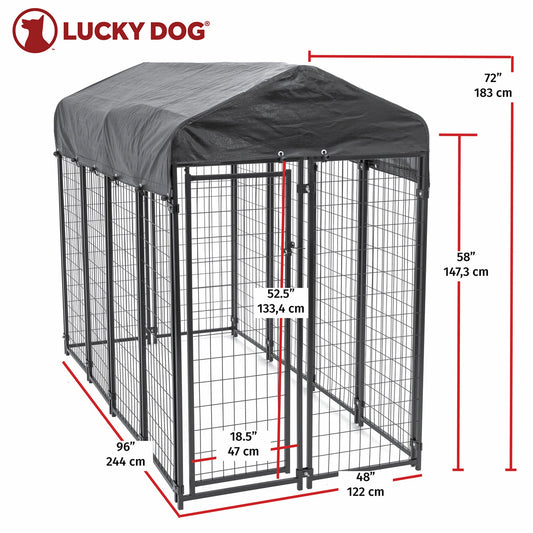 Lucky Dog Uptown Large Welded Kennel Dog Cage Fence Pen  - 108452