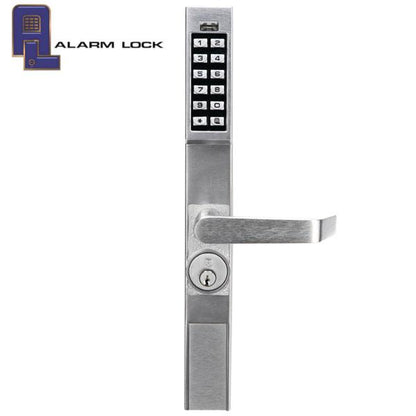 Alarm Lock Trilogy- DL1200 - Narrow Stile Keypad Lever Lock - 26D - Satin Chrome - Grade 1