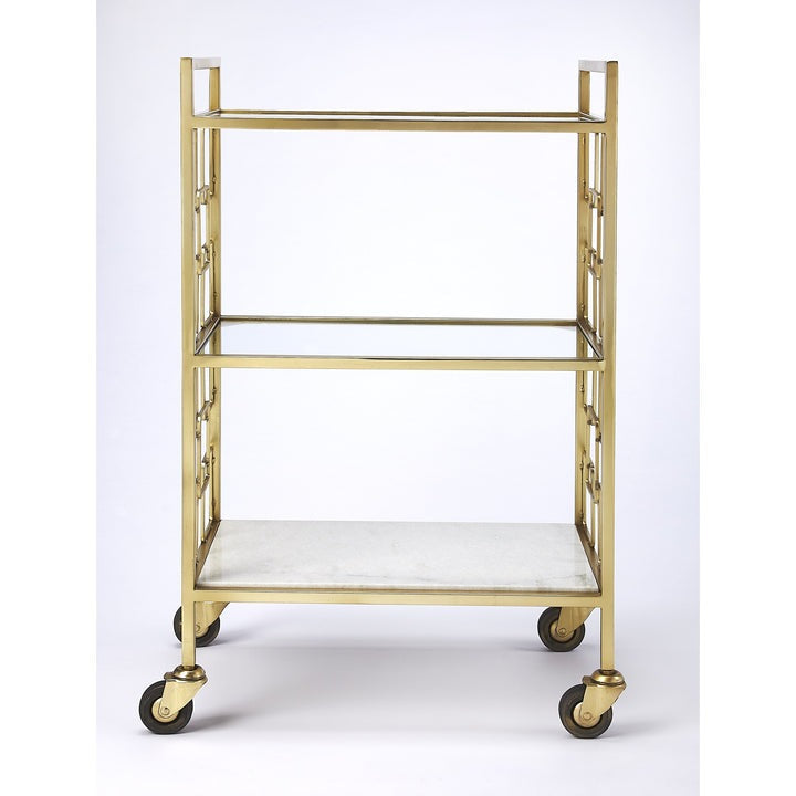 Butler Specialty Arcadia Polished Gold Bar Cart - 5347402