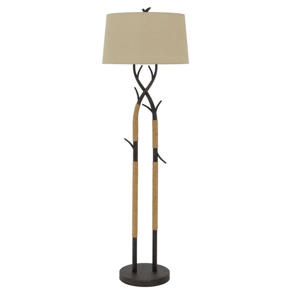 Cal Lighting Pecos Metal Tree Branch Floor Lamp With Wrapped Ropes BO-3029FL