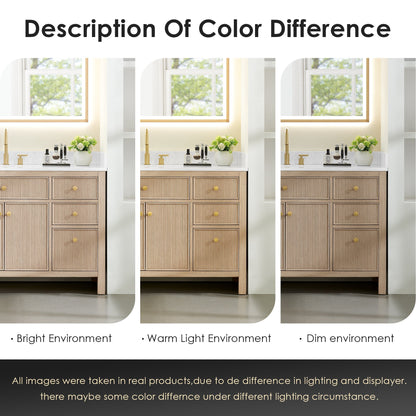 Altair Designs Cerrito 24" single vanity with top - 567024-BK-WH-NM