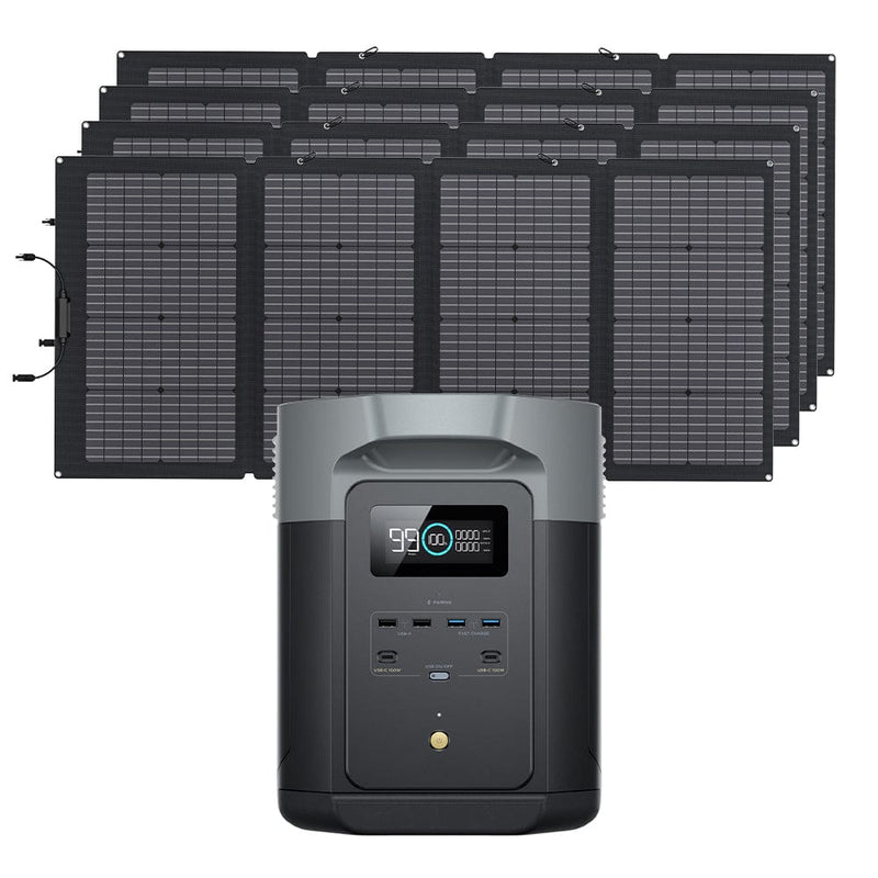 EcoFlow DELTA 2 Max + 220W Portable Solar Panel - ZPPMR350-US+220W