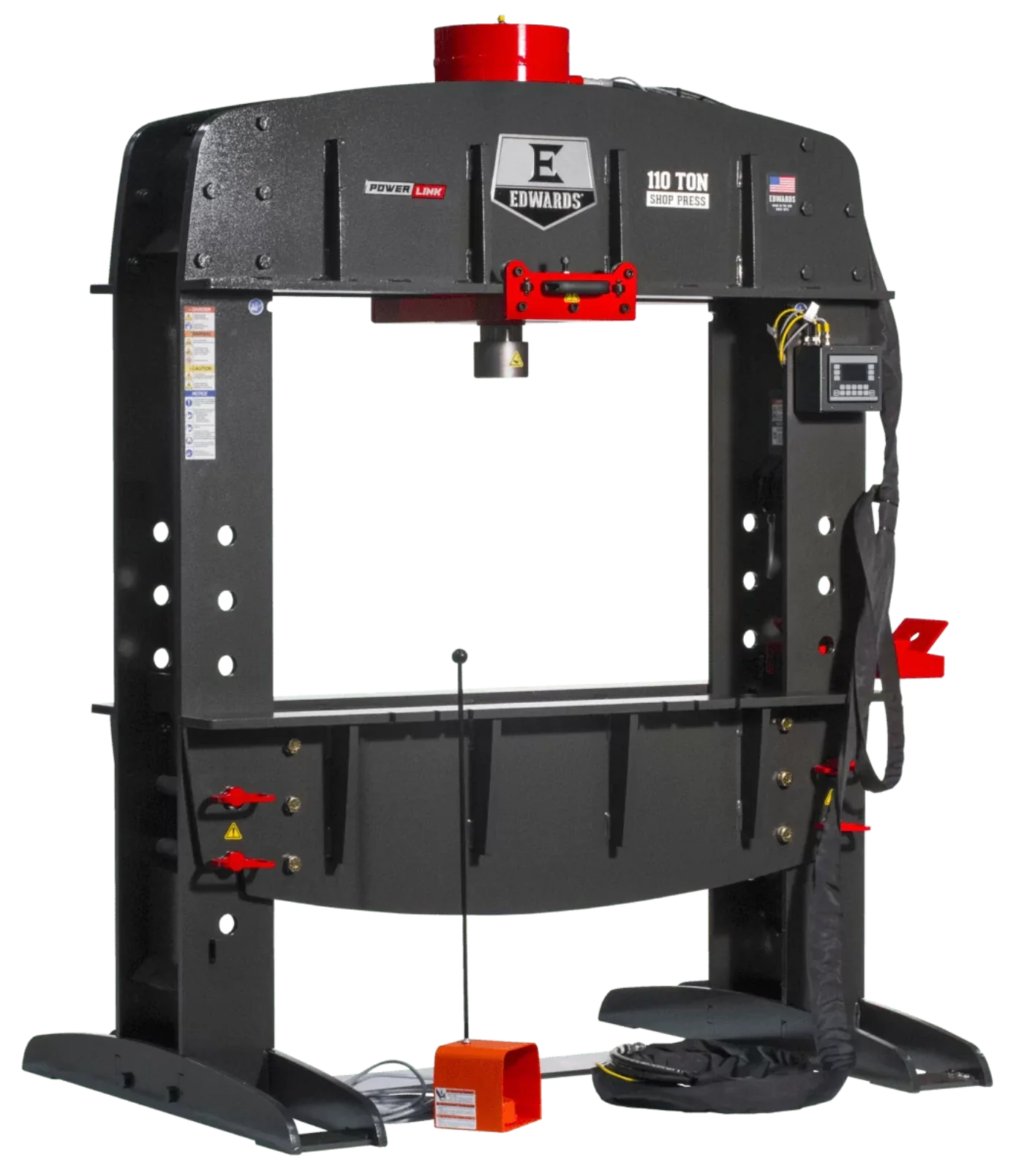 EDWARDS 110 Ton Shop Press w/ PLC & Portable Power Unit 3 Phase, 230V - ED9-HAT9070