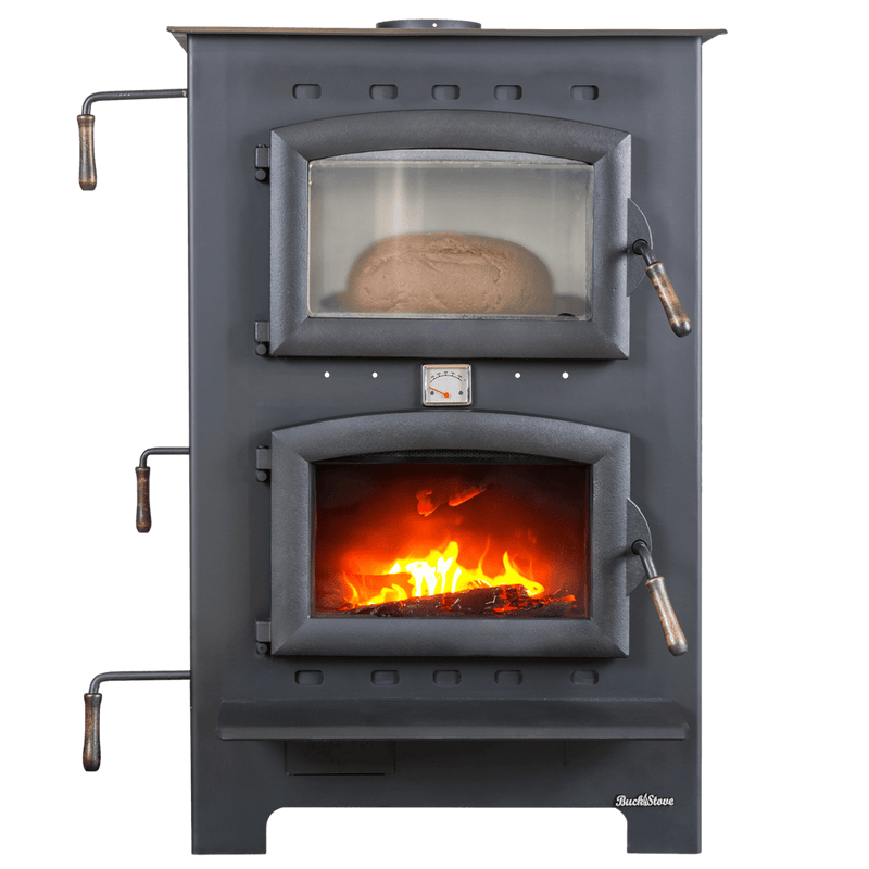 Buck Stove Homesteader Wood Burning Cook Stove 1,800 sq. ft. 28,901 BTU Black New - FP-HOMESTEADER