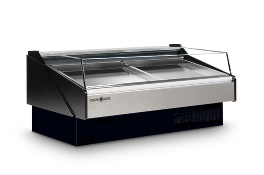Hydra-Kool  | 60" Wide Self Contained Open Glass Seafood Display Case - KFM-SO-60-S