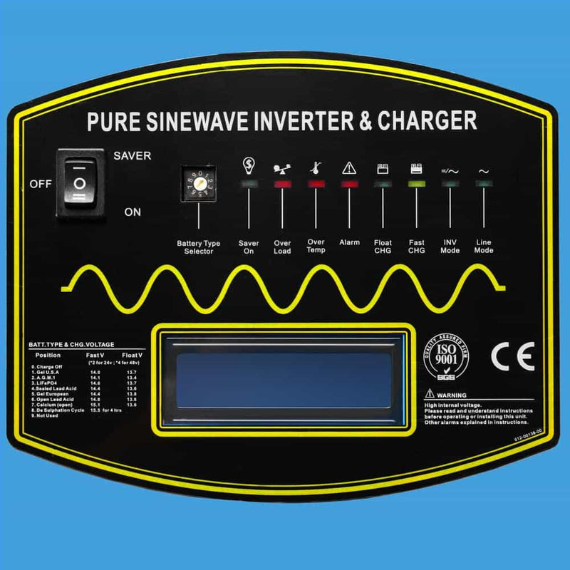 15000W 48V Split Phase Pure Sine Wave Inverter Charger - LFPV15K48V240VSP