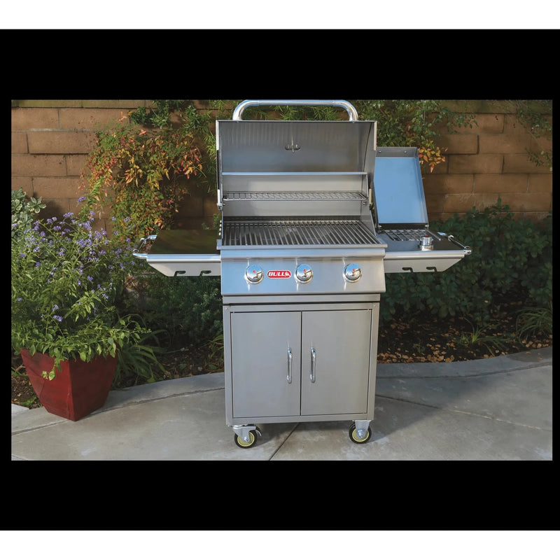 Bull Grills Single Side Burner, LP All Grill Carts - 60010