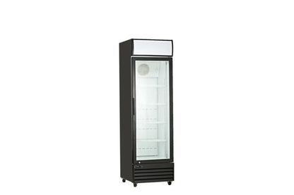 Kool-It  23" Wide 1 Swing Door Black Merchandiser Refrigerator - KGM-13