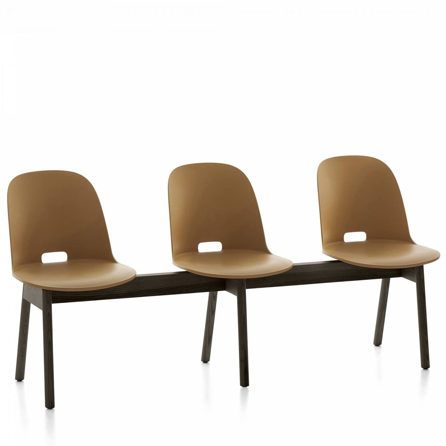 Emeco Alfi 3-Seat High Back Bench - ALFIAHDARKBROWN