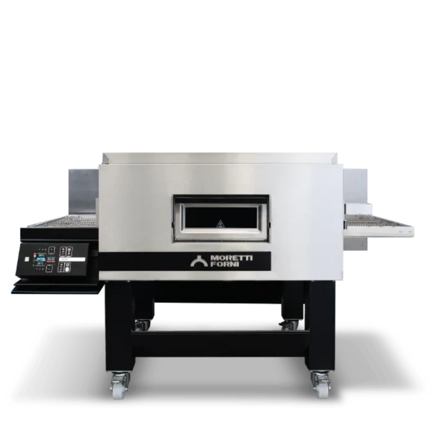 AMPTO Electric Conveyor Pizza Oven, 81"W x 60"D x 48-1/4"H, 25-3/4"W belt, single deck - TT96E1
