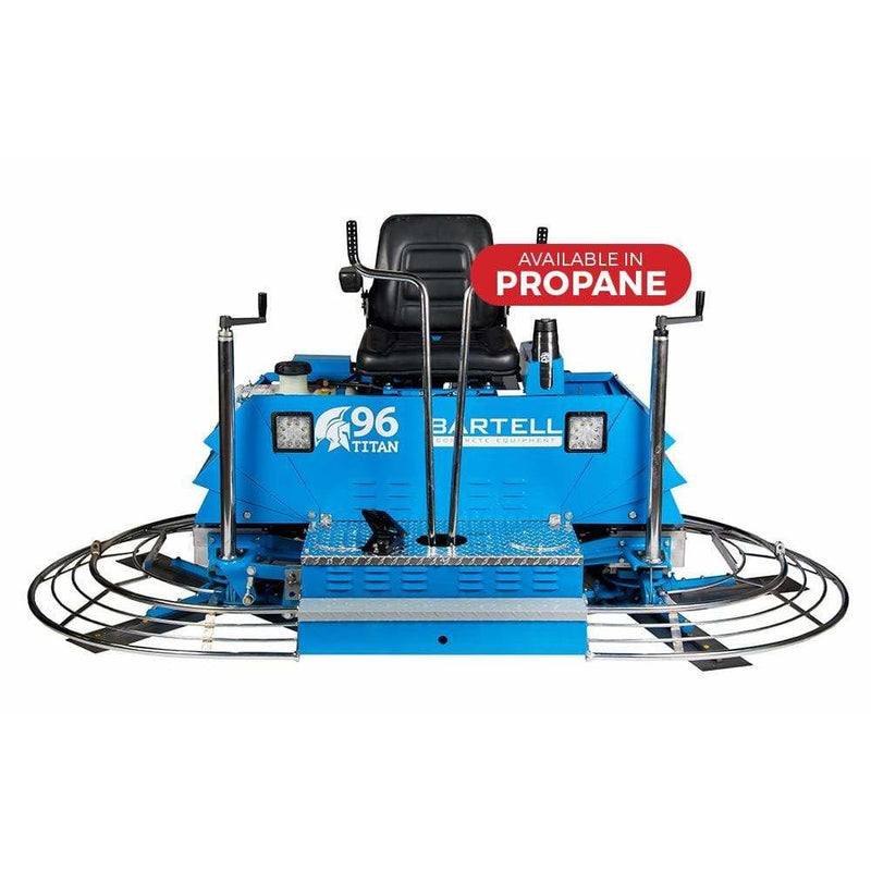 Bartell Global Titan 96 Ride On Power Trowel Machine, Concrete, Vanguard Engine, Propane Option - TITAN96 - Backyard Provider